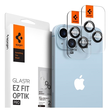 Spigen Glas.tR Ez Fit Optik Pro iPhone 14/14 Plus/15/15 Plus Zaštitno Staklo za Kameru