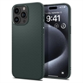 iPhone 15 Pro Spigen Liquid Air TPU Maska - Tamnozelena