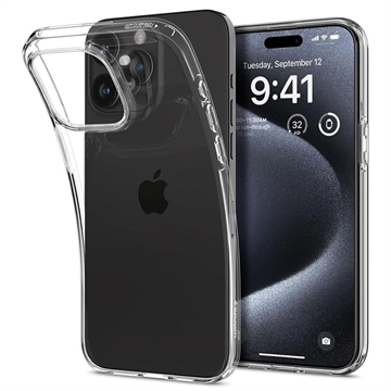 iPhone 15 Pro Spigen Liquid Crystal TPU Maska - Providna
