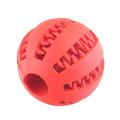 Squeaky Chew Ball for Dogs with Food Dispensing - S - Red