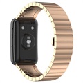 Huawei Watch Fit Kaiš od Nerđajućeg Čelika sa Leptir-Kopčom - Zlatno Roze