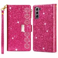 Starlight Series Samsung Galaxy S22 5G Futrola-Novčanik - Hot Pink