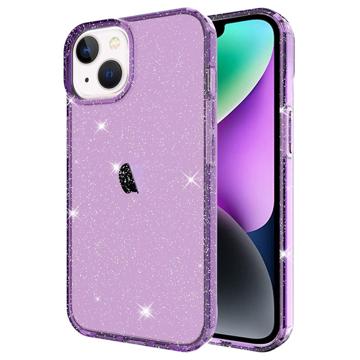 Stylish Glitter Serija iPhone 14 TPU Maska - Ljubičasta