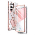 Supcase Cosmo Samsung Galaxy S22 Ultra 5G Hibridna Maska - Pink Mermer