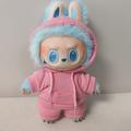 Sweatsuit Outfit Set Labubu Doll 17cm - Pink