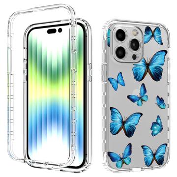 Sweet Armor Series iPhone 14 Pro Max Hibridna Maska - Plavi Leptir