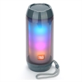 T&G TG643 Prenosivi Bluetooth Zvučnik sa LED Svetlom - Siva