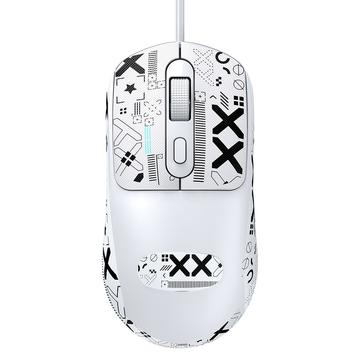 T-WOLF G580 Office Wired Mouse Anti-Slip Sticker - White