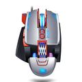 T-WOLF V9 Wired Gaming Mouse with RGB Light - Silver