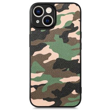 Camouflage Serija iPhone 14 Plus Hibridna Zaštitna Maska - Zelena