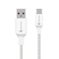 Tactical Stitch Thread USB-A / USB-C Cable - 0.3m, 15W - White