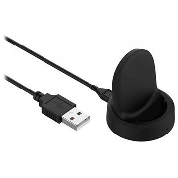 Tactical USB Samsung Galaxy Watch Active2 / Watch3 / Watch4 Kabl za Punjenje - Crni