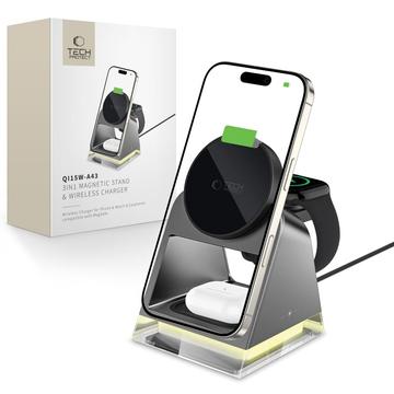 Tech-Protect Qi15W A43 3-in-1 MagSafe Wireless Charger