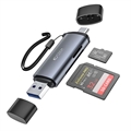 Tech-Protect UltraBoost USB-A/USB-C SD i MicroSD Čitač Kartica - Sivi