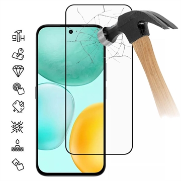 Honor X6c Full Cover Tempered Glass Screen Protector - 9H - Black Edge