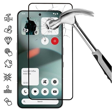 Nothing Phone (3) Tempered Glass Screen Protector - 9H - Case Friendly - Black Edge