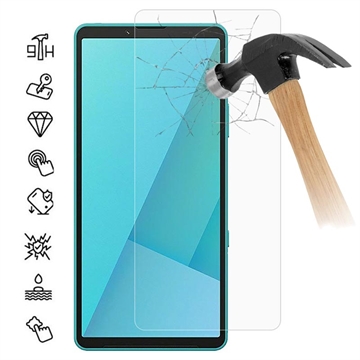 Sony Xperia 10 VII Tempered Glass Screen Protector - 9H - Case Friendly - Transparent