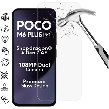 Xiaomi Poco M6 Plus Zaštitno Kaljeno Staklo - 9H - Case Friendly - Providno