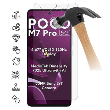 Xiaomi Poco M7 Pro 5G Zaštitno Kaljeno Staklo - 9H - Case Friendly - Providno
