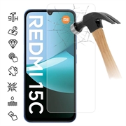 Xiaomi Redmi 15C Tempered Glass Screen Protector - 9H - Case Friendly - Transparent
