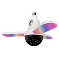 Three-Leaf Folding LED Ceiling Atmosphere Lamp with Bluetooth Speaker - Starry Sky