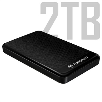 Transcend StoreJet 25A3 USB 3.1 Gen 1 Eksterni Hard Disk - 2TB - Crni