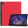 Samsung Galaxy Tab A8 10.5 (2021) Tri-Fold Zaštitna Futrola - Crvena