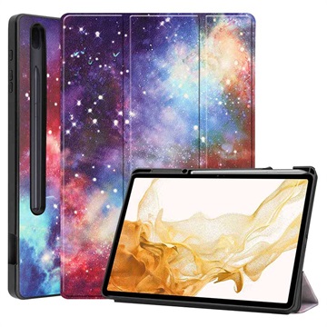 Samsung Galaxy Tab S7/S8+ Tri-Fold Zaštitna Futrola - Galaksija