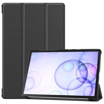Samsung Galaxy Tab S6 Tri-Fold Maska na preklop - Crna