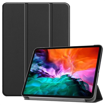 Tri-Fold Serija iPad Pro 12.9 2021/2022 Smart Maska na preklop - Crna
