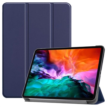Tri-Fold Serija iPad Pro 12.9 2021/2022 Smart Maska na preklop - Plava