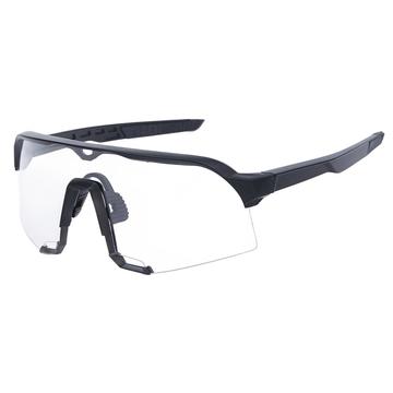 Ultra-Light Cycling Glasses with Clear Glass - Black