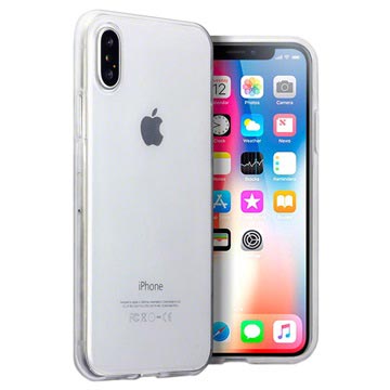 iPhone X / iPhone XS Ultratanka Silikonska Zaštitna Maska - Providna