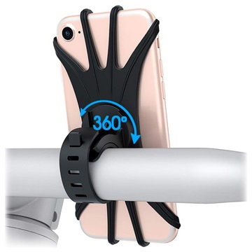 Univerzalni 360° Rotacioni Rastegljivi Silikonski Držač za Bicikl - 4-6"