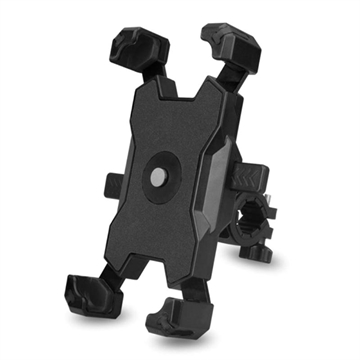 Univerzalni Držač Telefona za Bicikl BG-116 - 3.5"-6.8" - Na Upravljač - Crni