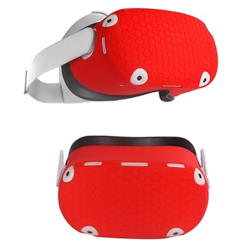 Oculus Quest 2 VR Headset Silikonska Maska - Crvena