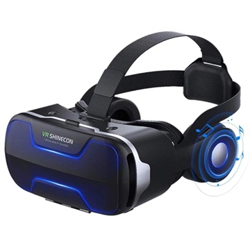 Shinecon G02ED Anti-Blue Ray VR Naočare i ANC Slušalice - 4.7-6 - Crne