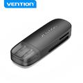 Vention 2-in-1 USB 2.0 Card Reader - External...