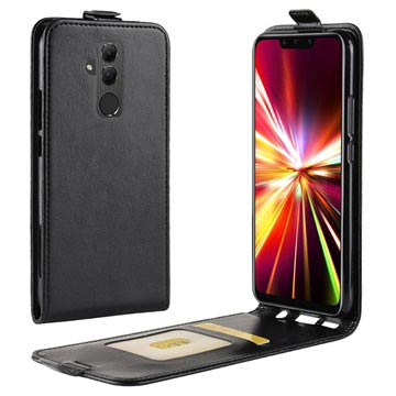 Huawei Mate 20 Lite Vertical Flip Case with Card Slot - Black