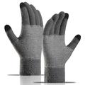 WM 1 Pair Unisex Knitted Warm Gloves Touch Screen Stretchy Mittens Knit Lining Gloves