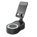 WYS-2303BT 3-in-1 Phone Holder w/ Bluetooth Speaker and Power Bank - Black