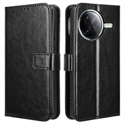 Xiaomi Redmi K80/K80 Pro/Poco F7 Ultra Wallet Case Magnetic Closure - Black