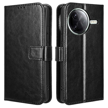 Xiaomi Redmi K80/K80 Pro/Poco F7 Ultra Wallet Case Magnetic Closure - Black