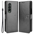 Samsung Galaxy Z Fold4 Futrola-Novčanik sa Džepom za Kartice - Crna