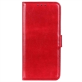 iPhone 15 Futrola-Novčanik sa Magnetnim Zatvaranjem - Crvena