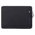 Water Resistant Elegant Oxford Laptop Sleeve w. Side Pocket - 14.6"