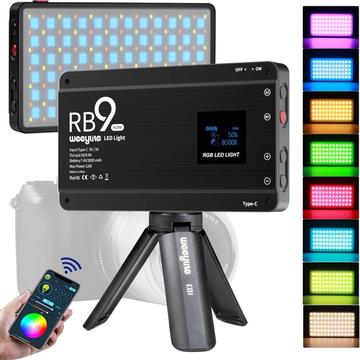 Weeylite RB9 Portable RGB Video Light with Tripod