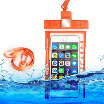 Whistle Design Universal Waterproof Case IPX8 - 6.5" - Orange