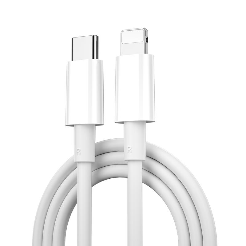 iPhone iPad iPod 30W USB-C Lightning Cable White