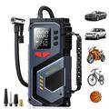 Wireless Air Pump with Car Jump Starter and Flashlight - 6000mAh/120W